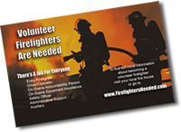 small volunteer firefighter flyer